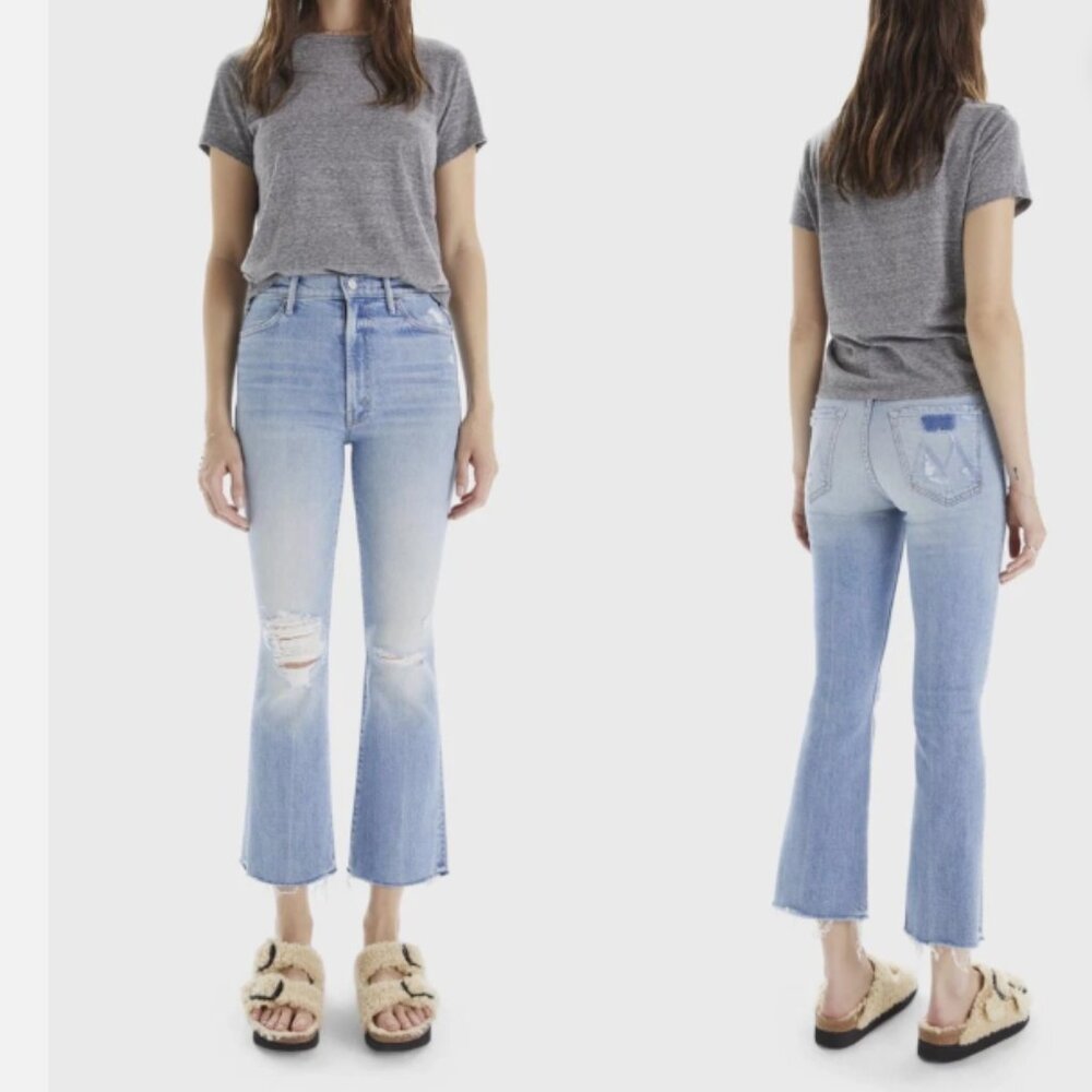 Mother Denim The Hustler Ankle Fray Jeans Size 31